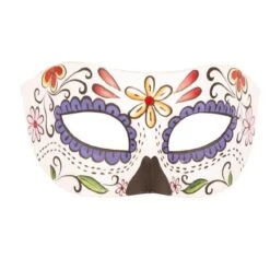 Oogmasker Day Of The Dead Bloem