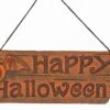 DECO BORD 'HAPPY HALLOWEEN' ORANJE