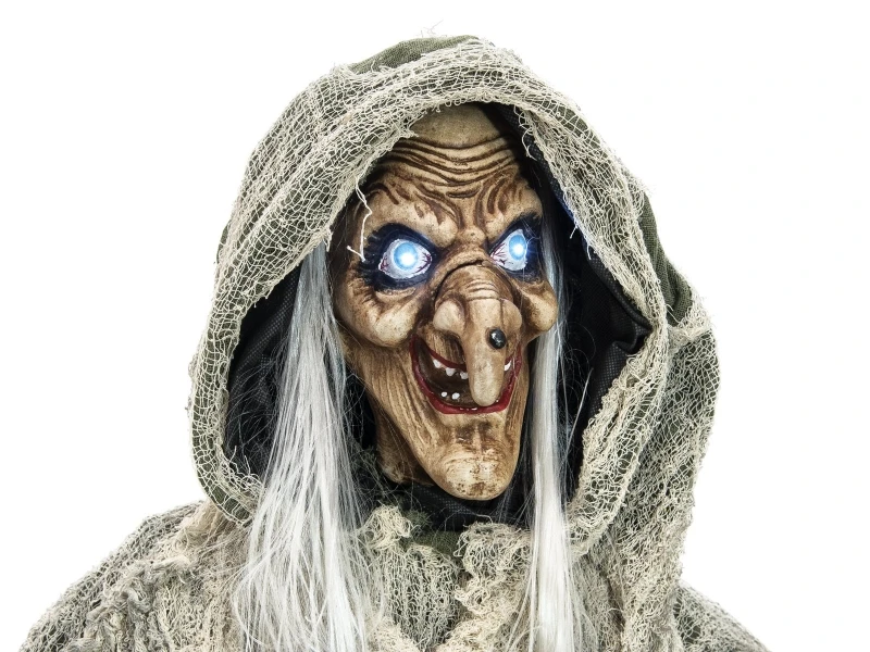 Halloween Witch, Green, 175x70x66cm 2 Halloween Witch, Green, 175x70x66cm - Afbeelding 2