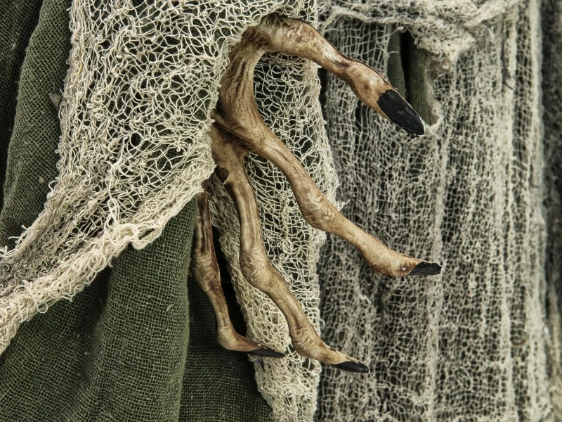 Halloween Witch, Green, 175x70x66cm 3 Halloween Witch, Green, 175x70x66cm - Afbeelding 3