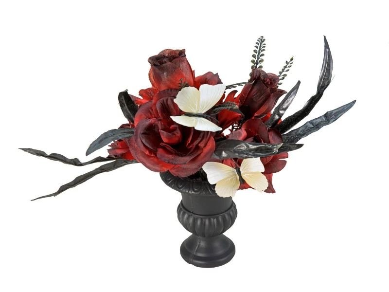 Halloween Table Deco, Roses, 28cm 1 Halloween Table Deco, Roses, 28cm