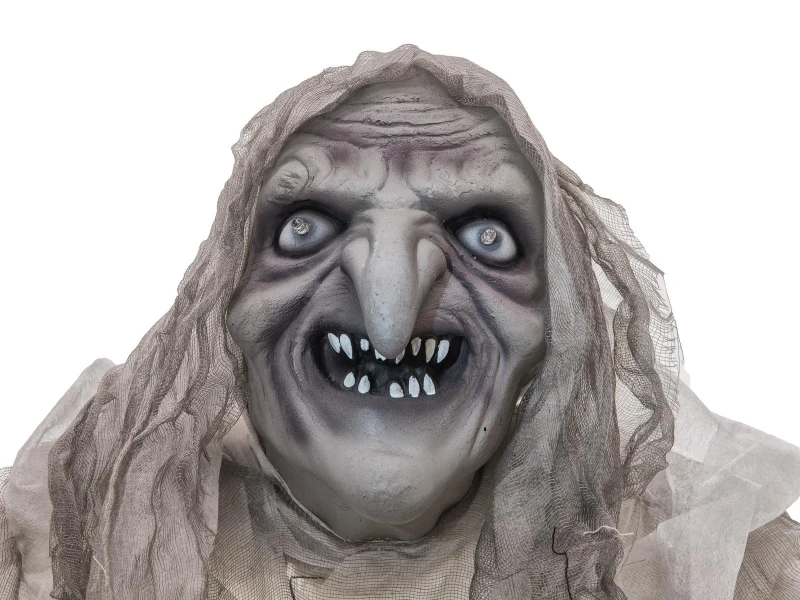 Halloween Witch, White, 170x50x20cm 2 Halloween Witch, White, 170x50x20cm - Afbeelding 2