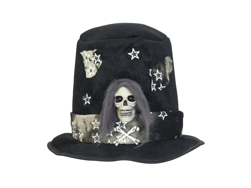 Halloween Costume Top-Hat With Skull 1 Halloween Costume Top-Hat With Skull